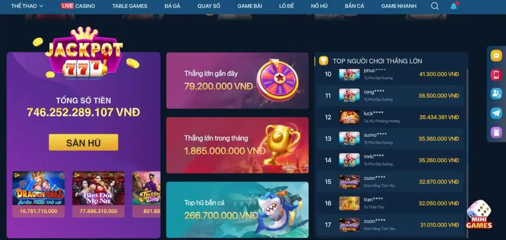 Game Nổ Hũ theo chủ đề đa dạng tại GG88